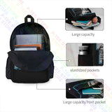 Green Band Large Capacity Backpack Schoolbag 3d Printing