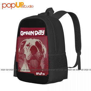 Green Slappy Punk Rock Band Backpack Vintage Style Eco Friendly Large Capacity