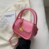 Green Female Shoulder Bag Pu Leather Crossbody Small Flap Messenger