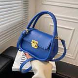 Green Female Shoulder Bag Pu Leather Crossbody Small Flap Messenger