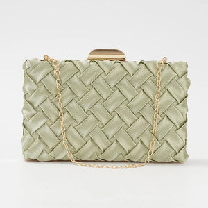 Green Handbag Evening Clutch Bag for Women Wedding Cross-strap Shoulder Bag