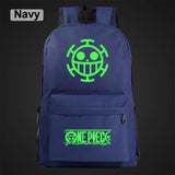 Green Luminous Cartoon One Piece Boy Girl School Bag Women Bag Pack
