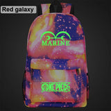 Green Luminous Cartoon One Piece Boy Girl School Bag Women Bag Pack