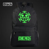 Green Luminous Cartoon One Piece Boy Girl School Bag Women Bag Pack