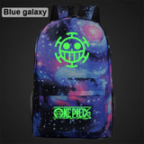 Green Luminous Cartoon One Piece Boy Girl School Bag Women Bag Pack