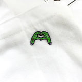 Green Skull Hands Skeleton Brooch Enamel Pin Gothic Lapel Denim Shirt Bag