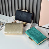 Green Stripe Clutch Purse for Ladies Evening Wedding Phone Bag