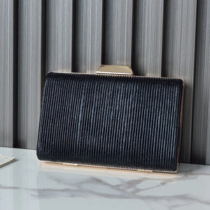Green Stripe Clutch Purse for Ladies Evening Wedding Phone Bag