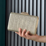 Green Stripe Clutch Purse for Ladies Evening Wedding Phone Bag