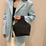 Green Tote Bucket Bag Cloth Women's Handbag Chain Shoulder Messenger Bag