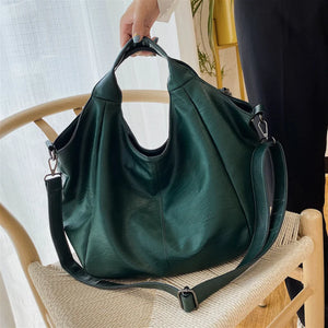Green Shoulder Bags Women's Shopper Tote Bags Large Capacity