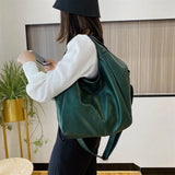 Green Shoulder Bags Women's Shopper Tote Bags Large Capacity