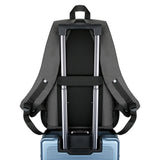 Men's Grey Laptop Backpack 15.6 inch Business Travel Bag