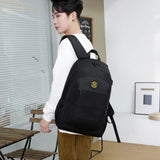 Men's Grey Laptop Backpack 15.6 inch Business Travel Bag