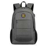 Men's Grey Laptop Backpack 15.6 inch Business Travel Bag