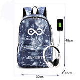 Arknights Anti-Theft Backpack w/ USB Charging Port
