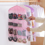 Grid Foldable Wardrobe Wall Door Hanging Organizer