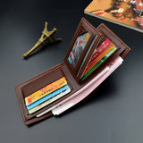 Men's Grid Pattern Business Casual Embossed Short Wallet