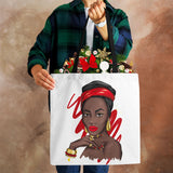 Harajuku Canvas Tote Bag Women Reusable Print Shoulder Handbag