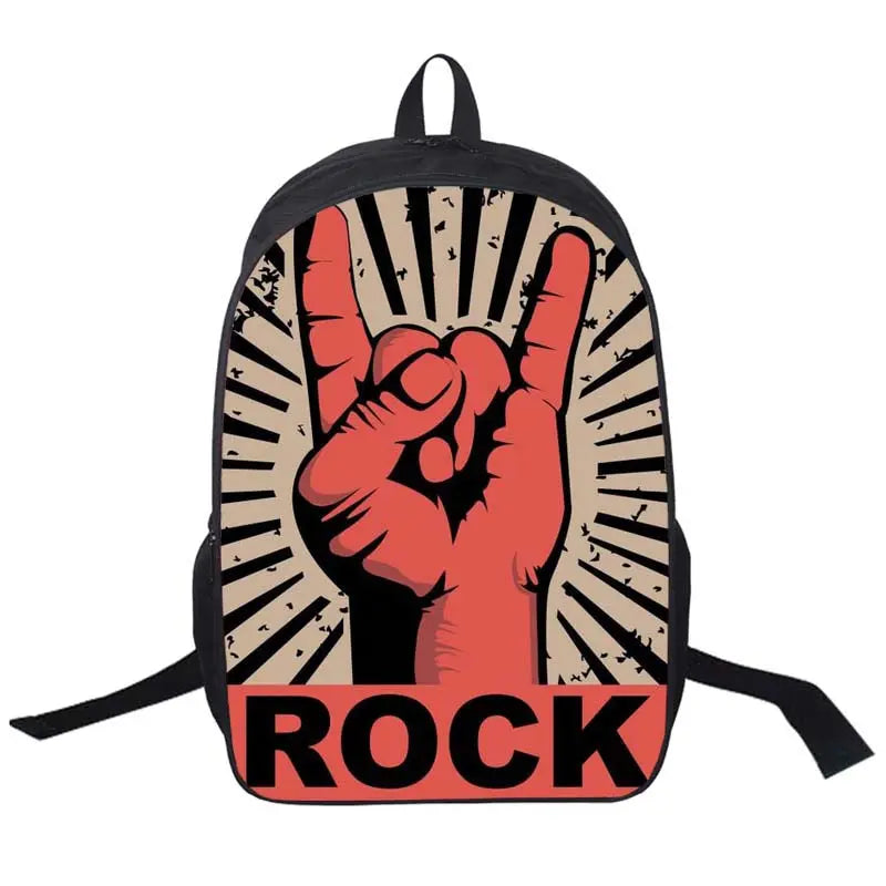 Grim Reaper Skull School Backpack Teenagers Boys Girls Punk Women Daily Bagpack