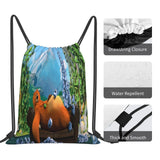 Grizzy And The Lemmings 2 Backpacks Cord Bag Women'S Bags Bag Bags Women Pouch D