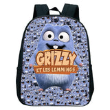 Grizzy And The Lemmings Kindergarten Backpack Girls Boys Bookbag