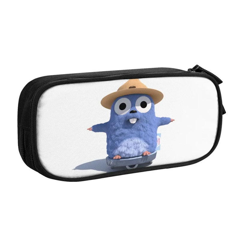 Grizzy Lemmings Pen Box Student School Anime Zipper Pen Bag