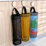 Grocery Bags Holder Wall Mount Storage Dispenser Plastic Kitchen Organizer