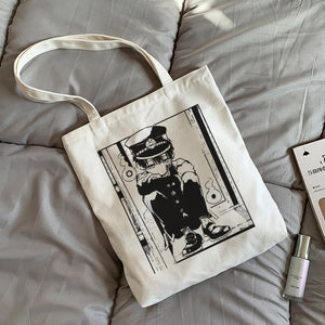 Hanako-kun Canvas Shopper Bag Harajuku Punk Shoulder Bag