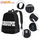 Hot Art Print Groupie Backpack Large Capacity Travel Bag