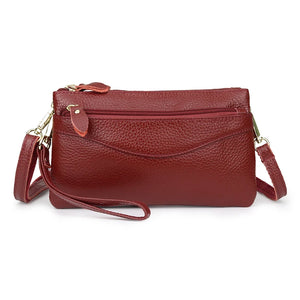 Guaranteed Leather Women's Messenger Bag Larger Capacity Women Handbag