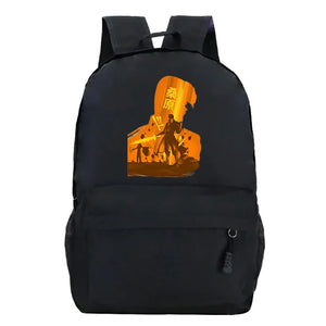 Spirit World Backpack Japanese Anime School Bags Canvas Bookbags