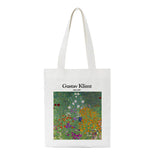 Gustav Klimt Summer Female Canvas Art Print Shoulder Bag