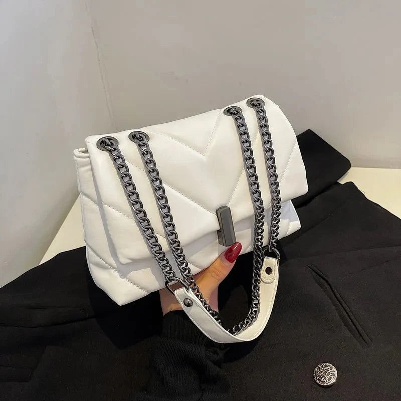 Big Capacity Totes Women Shoulder Crossbody Bag Chain Messenger Bags for Ladies