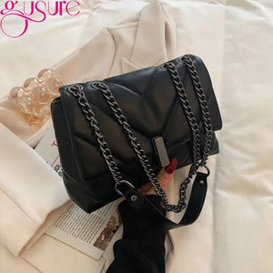 Big Capacity Totes Women Shoulder Crossbody Bag Chain Messenger Bags for Ladies