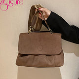 Matte Leather Shopper Tote Women Handbag Large Capacity Shoulder Bag