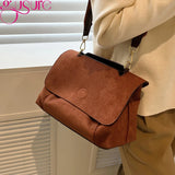 Matte Leather Shopper Tote Women Handbag Large Capacity Shoulder Bag