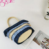Straw Woven Beach Bag Large-capacity Handbag