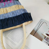 Straw Woven Beach Bag Large-capacity Handbag