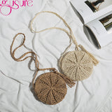 Bohemia Straw Half Bag Crossbody Handbag Small Beach Rattan Woven