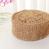 Round Rattan Woven Straw Crossbody Bag Hollow Shoulder Bags
