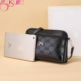 Lady Soft PU Leather Shoulder Crossbody Bag Large Capacity Solid Messenger