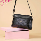 Lady Soft PU Leather Shoulder Crossbody Bag Large Capacity Solid Messenger