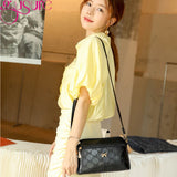 Lady Soft PU Leather Shoulder Crossbody Bag Large Capacity Solid Messenger