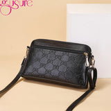 Lady Soft PU Leather Shoulder Crossbody Bag Large Capacity Solid Messenger