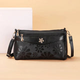 Lady Soft PU Leather Shoulder Crossbody Bag Large Capacity Solid Messenger