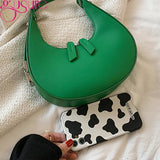 Armpit Shoulder Bag Moon Travel Shopper Totes Women PU Leather Hobo Bag
