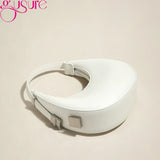 Half Moon Underarm Shoulder Bag Small Clutch Handbag For Women