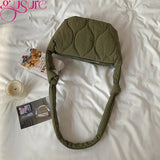 Winter Shoulder Bag Women Small Hobos Bag Clutch Underarm Bags