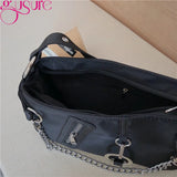 Women Hobo Bag Summer Crossbody Waterproof Nylon Shoulder Handbag